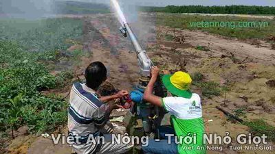Quy trình lắp đặt súng tưới cây Nodolini - Ý Việt An Nông 13