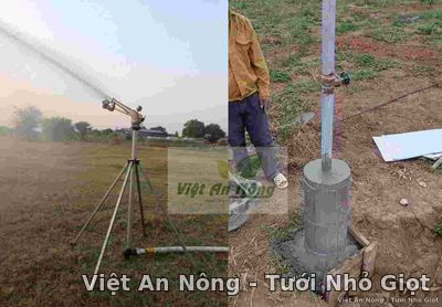 Quy trình lắp đặt súng tưới cây Nodolini - Ý Việt An Nông 11
